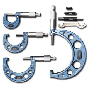 0 100MM Outside Micrometers Set Essential Testing and Measuring Tools