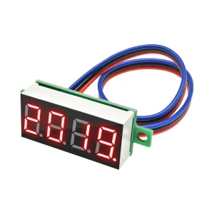 0-100V 0.36 Mini Digital Voltmeter 4 Digit DC Voltage Meter Panel Electric Voltage Tester Gauge Three Wire for Electrician Tool