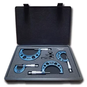 0 100mm Outside Micrometers Set for CNC Lathe Milling Machines Steel Carbide with Core Components Bearing Engine