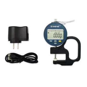 0-10mm 0.001mm Digital Thickness Gauge for Plastic Film Paper Leather Rubber Electronic Thickness Gauge