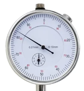 0 10mm 0.01mm High Accuracy Class Aluminum Alloy Plastic Silver Mechanical Dial Indicator Lug Back Dial Gauge