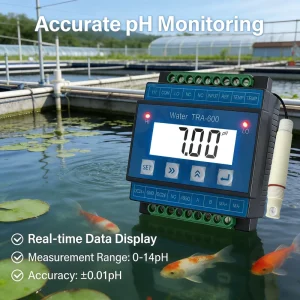 0 14pH 2000mV ORP 0 200mS EC 0 to 55 Celsius RS485 4 20mA Series Intelligent pH ORP Conductivity Transmitter for Wastewater