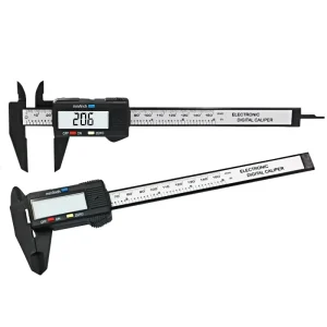 0-150mm 6 Inch Plastic Caliper Ruler LCD Screen Calibrador Pie De Rey Depth Measuring Tool Electronic Digital Vernier Caliper