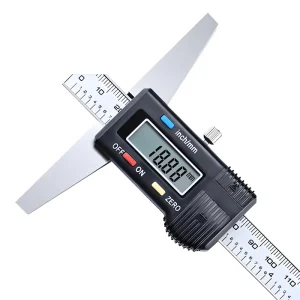 0-150mm 6″ Metric Imperial Digital Depth Vernier Caliper Micrometer Stainless Steel Electric Digital Depth Gage
