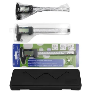 0 150mm Digital Display Vernier Caliper Plastic Material Electronic Internal External Diameter Measuring Tool