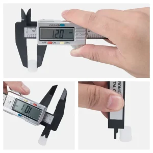 0 150mm Electronic Digital Caliper Micrometer Precision Carbon Fiber Measuring Tool Large LCD Screen Vernier Caliper Gauge