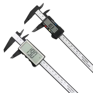 0 150mm Mini Digital Display Vernier Caliper Solar Powered Plastic Electronic Caliper for Jewelry Measurements