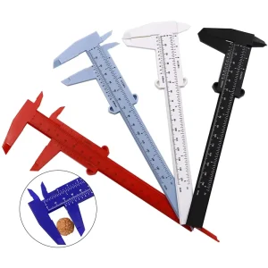 0-150mm Plastic Measuring Vernier Caliper Tattoo Caliper Ruler Gauge Plastic Ruler Accurate Measurement Tools Vernier Caliper