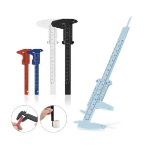 0-150mm Plastic Vernier Caliper Eyebrow Symmetry Measuring Ruler Mini Sliding Gauge Permanent Makeup Microblading Measuring Tool