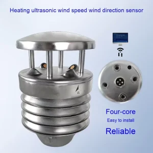 0 360° Degree Digital RS485 Stainless Steel Anemometer Ultrasonic Wind Speed and Direction Sensor