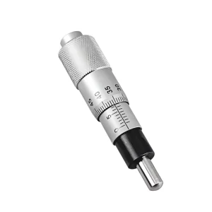 0 6.5 13 25mm Micrometer Head with Mounting Nut Flat Round Head Precision Micro Adjustment Knob for Positioning