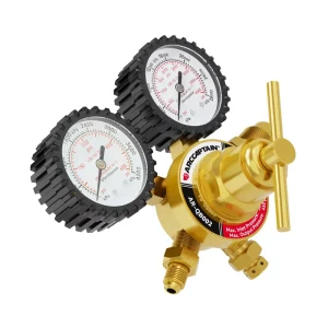0 600 PSI Nitrogen Regulator CGA580 Inlet and 1/4” Male Flare Outlet Connection Gauges