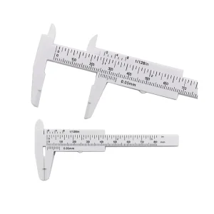 0 80mm Plastic Vernier Caliper Eyebrow Measuring Tool Slide Scale Eyebrow Shape Design Ruler for Permanent Makeup