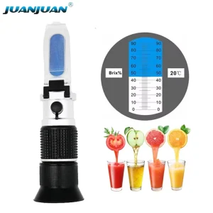 0-90% Brix Measuring Device Honey Fruit Vegetables 0-90% Brix Refractometers with ATC