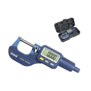 0.001mm Digital Outside Micrometer 25-50mm Carbide Anvil Precision Measuring Tool with Zero Set & ABS Function