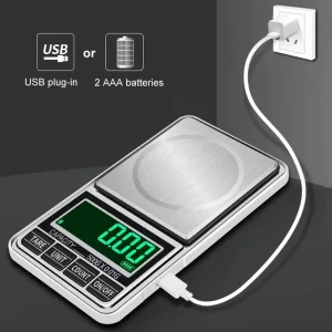 0.01 Weight Balance Electronic Scales 500g Mini Precision Digital Scales for Gold Sterling Silver Jewelry Scale