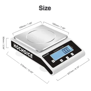0.01g 1kg 2kg 3kg 4kg 5kg 2000g 3000g 4000g 5000g Precision Balance Digital Electric Weighing Scales with RS232