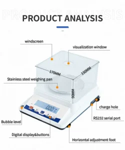 0.01g Portable Digital LCD Electronic Weighing Jewelry Scale with Epoxy Painted Material
