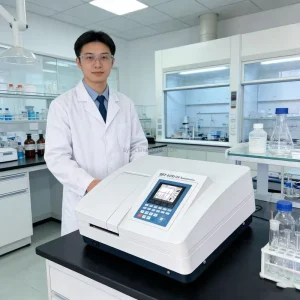 0.1 nm Wavelength Display Digital Visible Spectrophotometer UV 6100 Spektrofotometer for Lab
