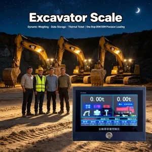 0.1g Digital Excavator Scale CE ODM/OEM Data Storage Auto Printing for Sand Gravel Fits SANY XCMG LiuGong Komatsu