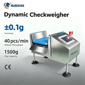 0.1g High Accuracy Smart Sorting Machine Weighing Mini Belt Weight Checker Checkweigher Scale with Touchscreen Display OEM ODM