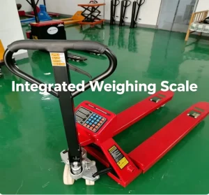 0.1kg High Precision Digital Weighing Pallet Jack Waterproof Electronic Scale Hand Pallet Truck 2 Ton Silent PU Wheel
