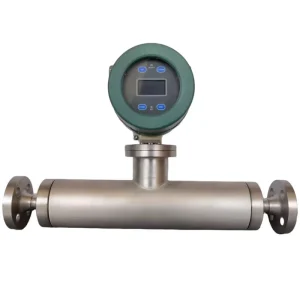 0.2% Flow Density Temperature Measurement Milk Syrup Honey Drinks Sanitary Straight Tube Coriolis Flow Meter