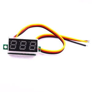 0.28 Inch 2.5V-40V Mini Digital Voltmeter Voltage Tester Meter Red/Blue/Yellow/Green LED Screen Electronic Parts Accessories