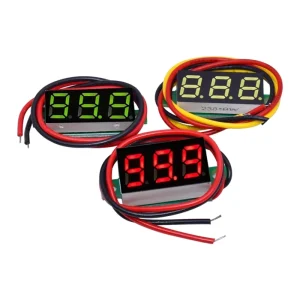 0.28 Inch DC 0 100V 3 Wire Mini Gauge Voltage Meter Voltmeter LED Display Digital Panel Voltmeter Meter Detector Monitor Tools