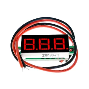 0.28″ Mini Digital Voltmeter LED Display 2 Wires Voltage Meter Ammeter Display Volt Meter Gauge Voltage Panel Meter