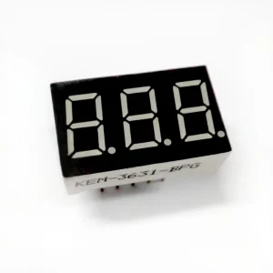 0.36 Inch 3 Digit 7 Segment Led Display Green Color Houkem 3631 A BSG 12pins Super Green (569 571 NM)