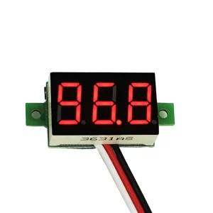0.36 Inch 3 Wire LED Digital Voltmeter V20D DC 0-100V Mini Digital Voltage Meter Head