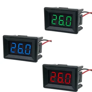 0.36 Inch Digital Red LED Display Panel Portable Multimeter Backlit LCD 3-Bits Voltage Meter Voltmeter Tester DC3.5-30V Range