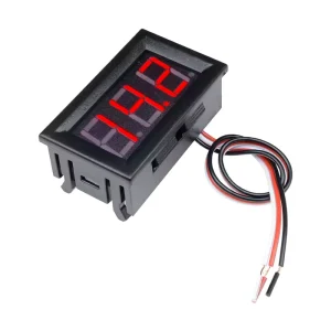 0.56″ Digital Voltmeter 3 Wires 0 100V DC LED Voltage Meter Red Green Blue Car Motorcycle Tester Detector Electronic Component