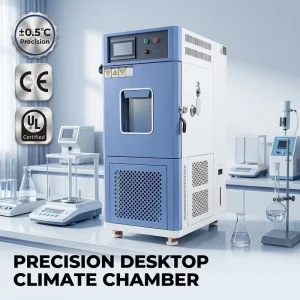 ±0.5°C High Precision Desktop Humidity Chamber 220V Constant Temperature Test Chamber for Lab SUS304 Compact Climatic Box