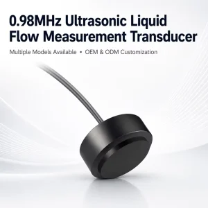 0.98MHz IP68 Ultrasonic Sensor Transducer for Liquid Flow Meter Sensor PPS Housing 3V Two Core Shielded Cable