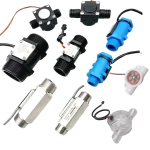 1/2″ 3/4″ 1″ Hall Effect Pulse Plastic Flow Meter Stainless Steel Turbine Water Flow Sensor with 3 Wires
