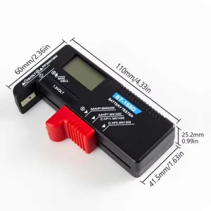 1 2 3 5 No. 7 No. 9V Square Button Battery Measuring Instrument Digital Display Power Test Instrument