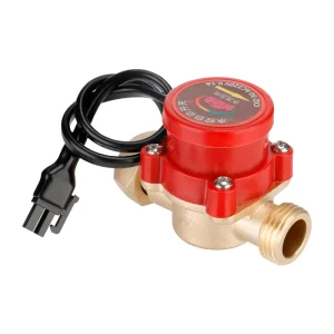 1/2″ Brass Liquid Flow Switch High Temperature Water Pump Flow Sensor 220VAC Control Structure OEM/ODM Customizable Model CX-90