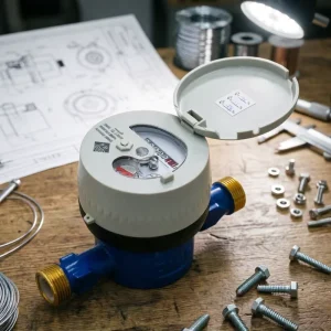 1/2 Inch Horizontal Volumetric Cold Water Meter IP68 Protection DN15 OEM Customizable Mechanical Flow Water Meter