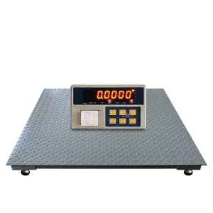 1-3 Ton Heavy Duty Industrial Digital Floor Scale with Built-in Thermal Printer LED Display Electronic Platform Weighing Scale