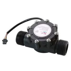 1-Inch Tube Liquid Flow Sensor Industrial Water Sensor Pulse G1 Flowmeter with Hall for Pool for Measuring Water Flow