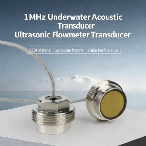 1 MHz S304 Composite Ultrasonic Flowmeter Transducer Sensor Water Depth Measurement Water Ultrasonic Transducer