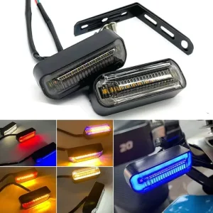 1 Pair 12VMotorcycle Indicator Lights LED Flowing Turn Signal Indicators Running Light LED Tail Light Stop Lamp Rear Brake Light