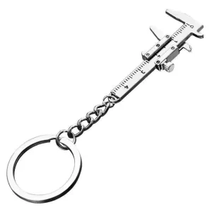 1 Pcs 0 40mm Tiny Vernier Caliper Cool Pendant Decoration Keyring Lightweight Keychain Measuring Gauging Tools Keychain Pendant