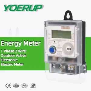 1 Phase 2 Wire Energy Meter Tariff Demand Measuring Direct Connect Outdoor Active Electronic Electric Meter