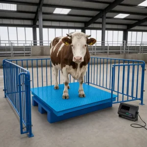 1.2×1.2m Industrial Digital Floor Scale 1-3T Capacity Heavy Duty Electronic Weighbridge 500g Accuracy for Warehouse