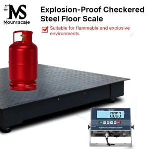 1.5*1.5 Platform Floor Scale 1Ton Floor Scale Digital Platform Scale Weighbridge with Explosion Proof Indicator