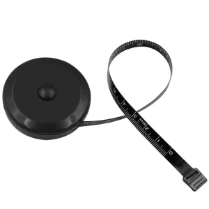 1.5m 60inch Black Tape Measures Dual Sided Retractable Tools Automatic ABS Flexible Mini Sewing Measuring Tape