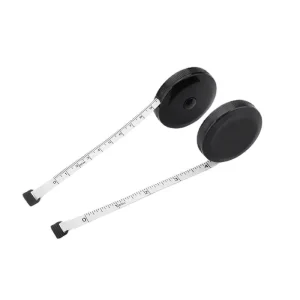 1.5m Black Soft Measuring Tape Body Tailor Tape Ruler Measure Fabric Double Scale Mini Sewing Retractable Tool Measurement Tape